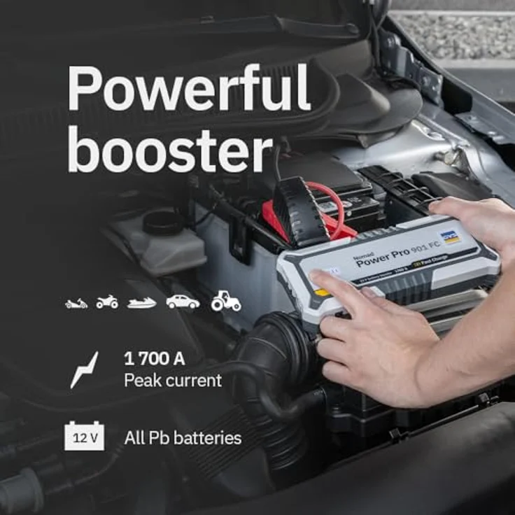 GYS LITHIUM-BOOSTER NOMAD POWER PRO 901 FC 085879, Kompaktes Schnellstartsystem, 820 g leicht – Bild 2