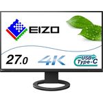 EIZO FlexScan EV2740S-BK 27 Zoll 4K UHD Monitor, 3840x2160, 350 cd/m², 6 ms Reaktionszeit, IPS Panel