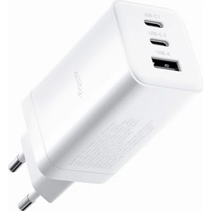 FOREVER Allity Netzladegerät GaN PD QC ATC-01-65WACC 2x USB-C + 1x USB-A 65W weiß, Leistung 65W, 3 Anschlüsse (2x USB-C, 1x USB-A) – Bild 8