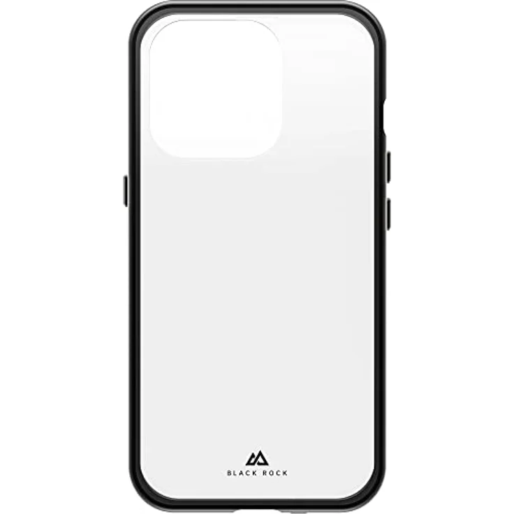 Black Rock - Hülle 360 Grad Glass Case Passend für Apple iPhone 14 Pro I Handyhülle, Magnet Verschluss (Transparent mit schwarzem Rahmen) – Bild 3