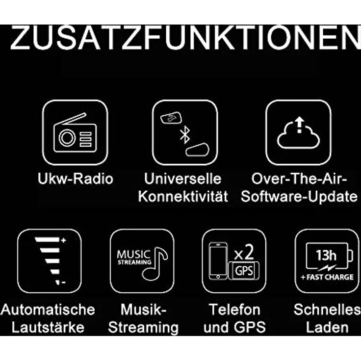 Cardo Freecom 2x, Bluetooth Kommunikationssystem für 2 Fahrer mit JBL Sound, wasserdicht, schwarz – Bild 5