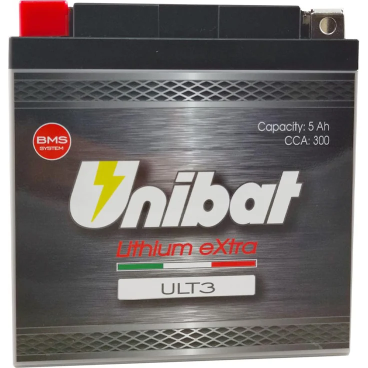 Hermann Hartje UNIBAT LiFePO4 Batterie „ULT3“, wartungsfrei, leistungsstark, 12V, ersetzt Blei-Säure-Batterien, superleicht (ca. 30% Blei-Säure)