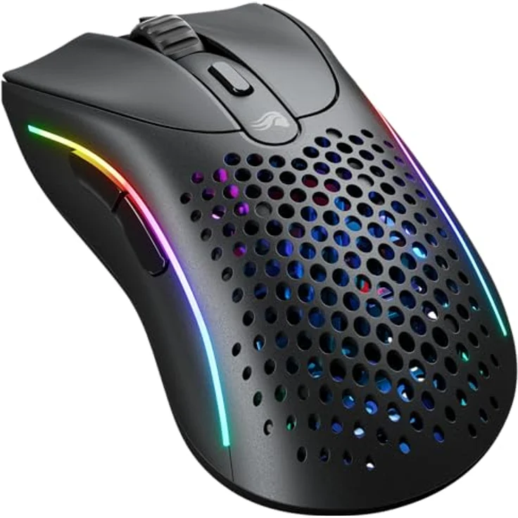 Glorious Gaming Model D 2 Wireless Gaming Mouse - superleicht 66g, bis zu 210h Batterie, 26K Opt. Sensor, 6 program. Tasten, 80 Millionen Klicks, FPS, MMO, MOBA - Mattschwarz - Preisvergleich – Bild 1