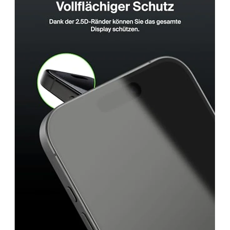 Belkin ScreenForce TemperedGlass Schutzfolie iPhone 16 Pro, dünn, kristallklar, kratzfest – Bild 5