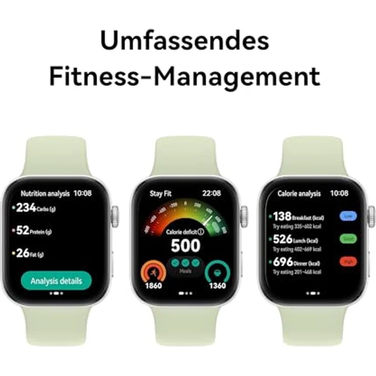 HUAWEI Watch FIT 3, 1,82″ AMOLED-Display, Ultraschlankes Design, Bluetooth-Anrufe, Bis zu 10 Tage Akkulaufzeit, Kompatibel mit iOS & Android, Umfassendes Fitness-Management, GPS, Weiß (Leder) – Bild 4