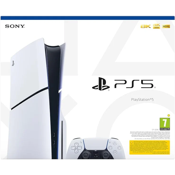 Sony PlayStation 5 Slim (mit Laufwerk), 1TB SSD, 4K & 8K Support, Dual-Color, inkl. Wireless Controller – Bild 3