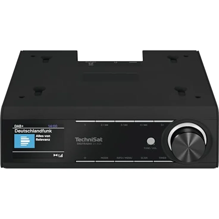 TechniSat DIGITRADIO 23 ASA, Küchen Unterbauradio mit DAB+, UKW, Bluetooth, Automatic Safety Alert und dimmbarem TFT Farbdisplay, schwarz – Bild 4
