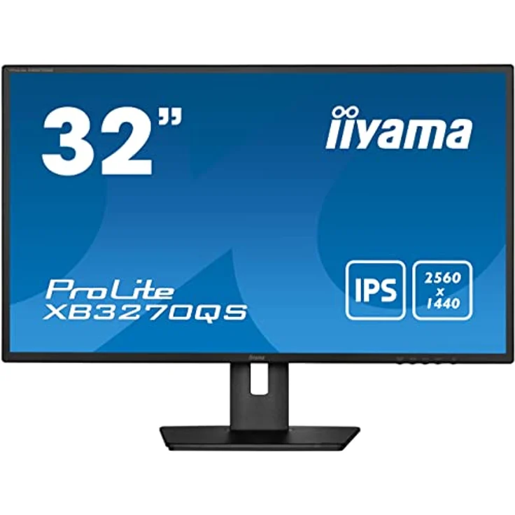 iiyama ProLite XB3270QS-B5 80cm 31,5" IPS LED-Monitor WQHD (DVI HDMI DP) Höhenverstellung schwarz – Bild 1
