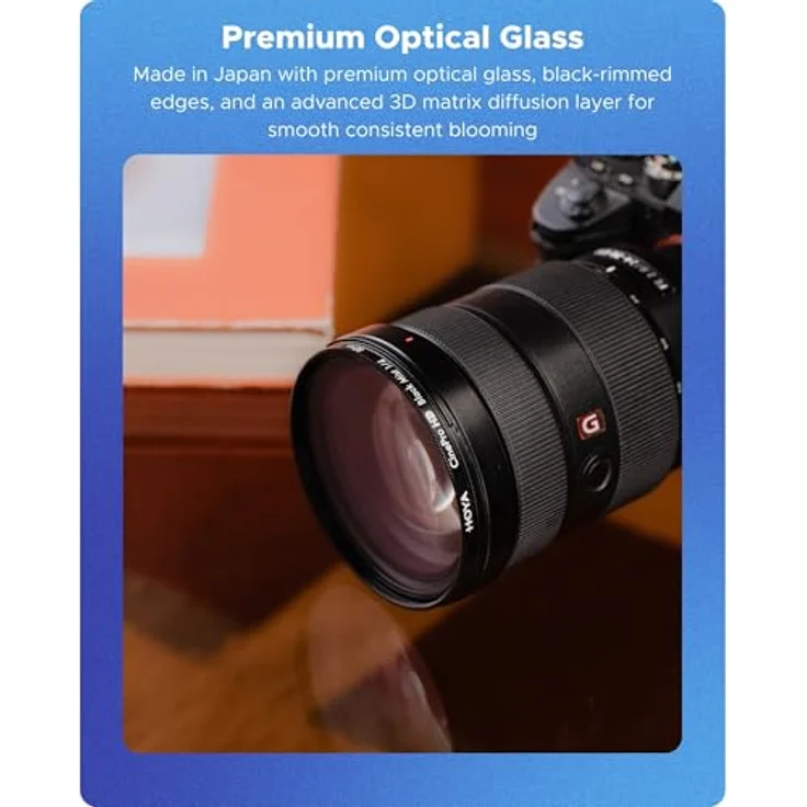 Hoya CineProHD BlackMist 49mm 1/4, Kamera-Filter für filmische Effekte mit Weichzeichnung und Kontrast – Bild 4