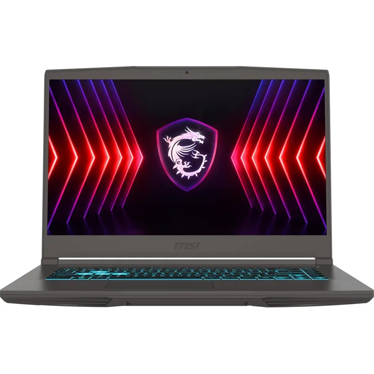 MSI Thin 15 B13UC-3073, 15,6" FHD Notebook mit 144Hz, Intel Core i5-13420H, 16GB RAM, 512GB SSD, NVIDIA RTX 3050, grau