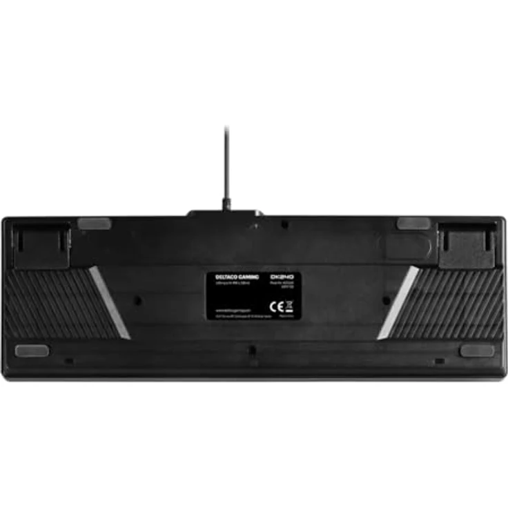 Deltaco DK240 mini 60% Gaming Tastatur, semi-transparent, Hintergrundbeleuchtung, USB, QWERTZ, Deutsch, Schwarz – Bild 4