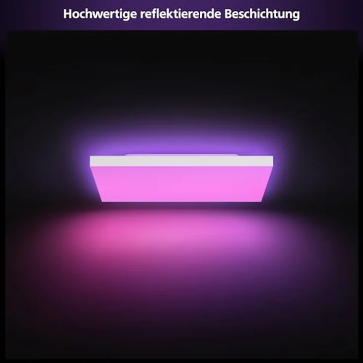 Philips Hue Datura smarte Panelleuchte (quadratisch 60 x 60 cm), weißes & farbiges Licht, Bluetooth kompatibel, Sprachsteuerung mit Alexa, Apple Home & Google Assistant – Bild 2
