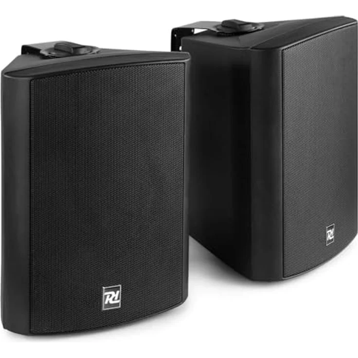 Power Dynamics DS65MB Aktivlautsprecher, Bluetooth Outdoor, 125 Watt, wetterfest mit USB-MP3, AUX & Mikrofon Anschluss - Schwarz – Bild 1
