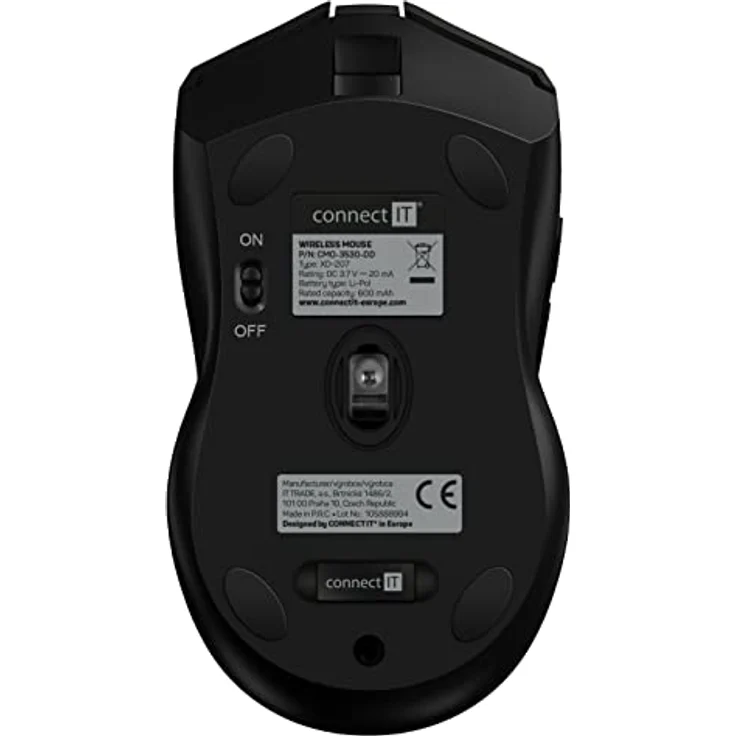 Connect IT CMO-3530-DD, Kabellose Gaming-Maus mit 4800 DPI, programmierbaren Tasten und RGB-Beleuchtung, Schwarz – Bild 7