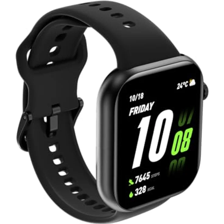 Honor Choice Watch 2i Black, Smartwatch mit AMOLED-Display, wasserdicht, Herzfrequenz- und Blutsauerstoff-Sensor, SOS-Alarmfunktion – Bild 5