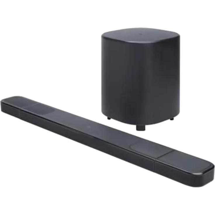 JBL Bar 1000 MK2, 7.1.4-Kanal Bluetooth Soundbar mit abnehmbaren Lautsprechern, 10" Subwoofer, Dolby Atmos, DTS:X, HDMI eARC, Wi-Fi, PureVoice 2.0 und MultiBeam 3.0, Schwarz – Bild 5
