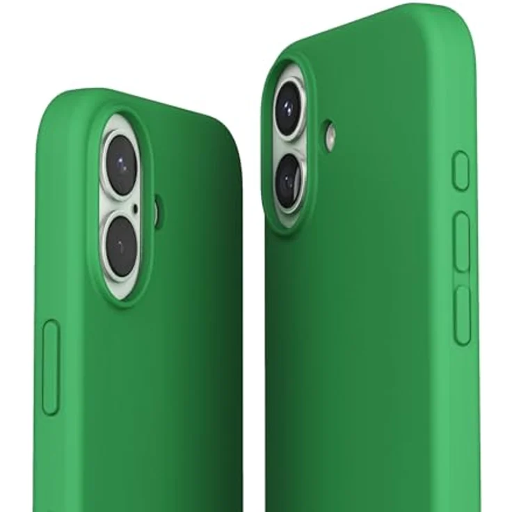 VONMÄHLEN Weiche Silikonhülle für iPhone, kompatibel mit Mag-Safe, aus recycelten Materialien mit Mikrofaserfutter und Kamera-Displayschutz – Bild 5