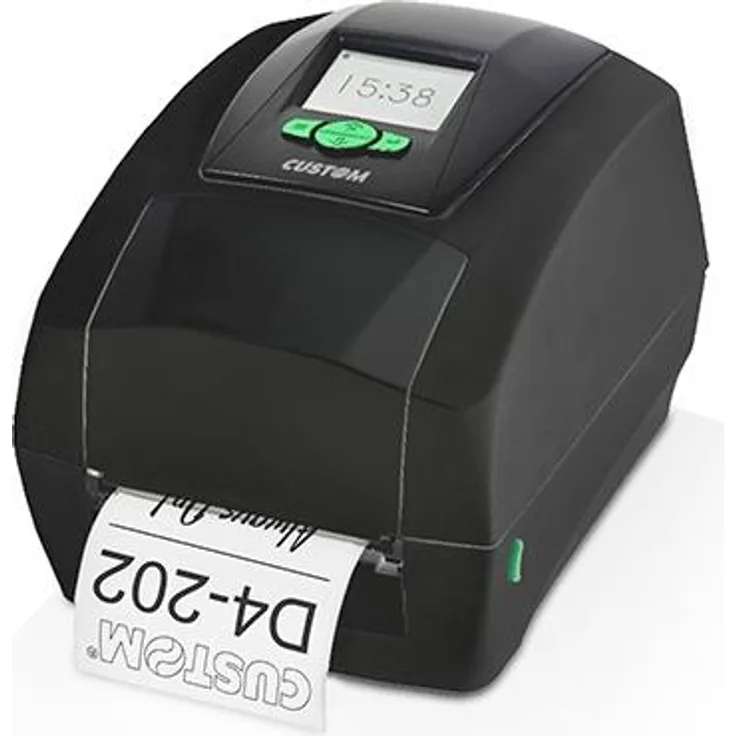 Custom D4 202 - Direkt Wärme/Wärmeübertragung - POS-Drucker - 203 x 203 DPI - 5 ips - 0, Etikettendrucker