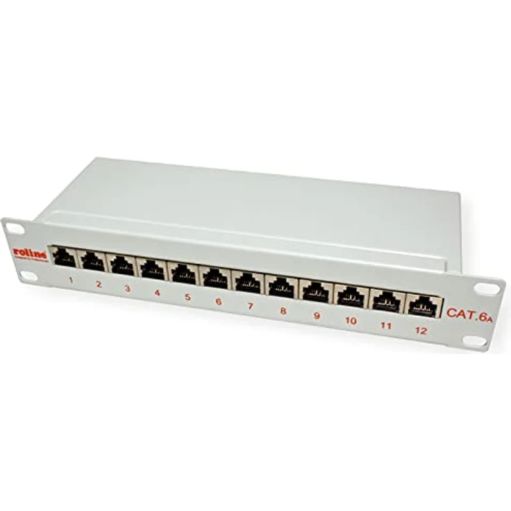 ROLINE 10"-Patchpanel 12 Ports, Kat.6A (Class EA), geschirmt – Bild 2