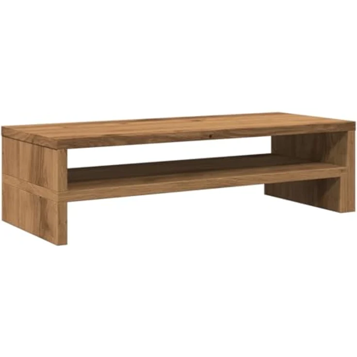 vidaXL Monitorständer Artisan-Eiche, 54x22x15 cm, Holzwerkstoff mit reichlich Stauraum, max. Belastbarkeit 25 kg – Bild 6