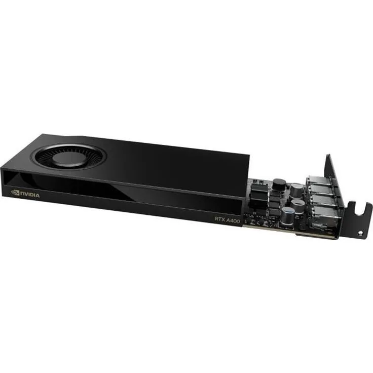nVidia VGA Nvidia Quadro RTX A400 4GB Low-Profile Grafikkarte mit 4x Mini DisplayPort, GDDR6