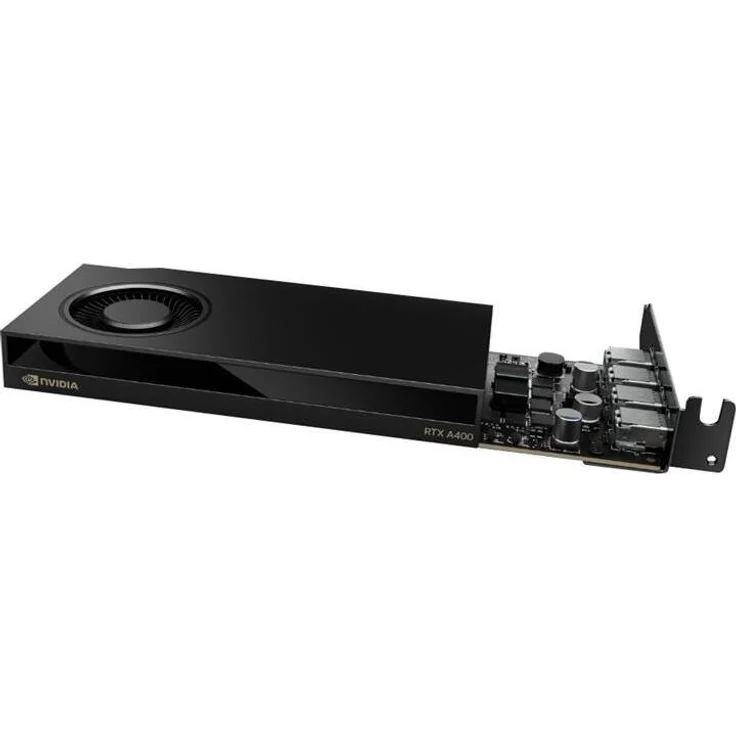 nVidia VGA Nvidia Quadro RTX A400 4GB Low-Profile Grafikkarte mit 4x Mini DisplayPort, GDDR6