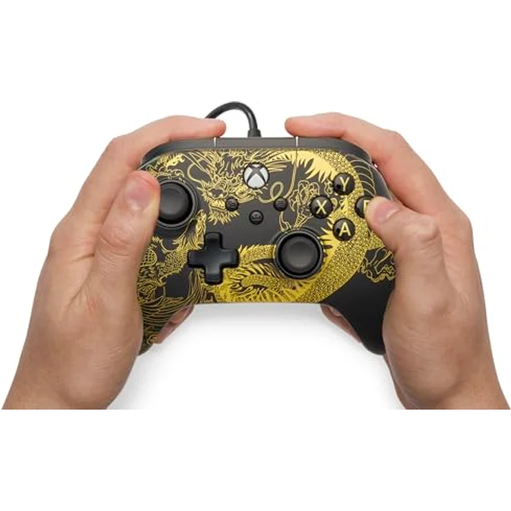 PowerA Advantage kabelgebundener Controller für Xbox Series X|S - Drache & Phönix, 3-Wege-Trigger-Locks, Doppel-Vibrationsmotoren, Immersive Impulsauslöser – Bild 2