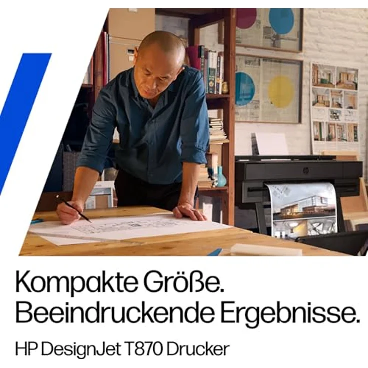 HP DesignJet T870 24-in Großformatdrucker, 2400 x 1200 DPI, Farb-Tintenstrahldruck, Ethernet/LAN, 1024 MB Speicher – Bild 9