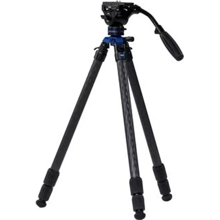 Zeiss Pro-Series Stativ-Kit Lightweight, 135,5 cm Höhe, 40 kg Traglast, Carbon, mit Fluid Kopf
