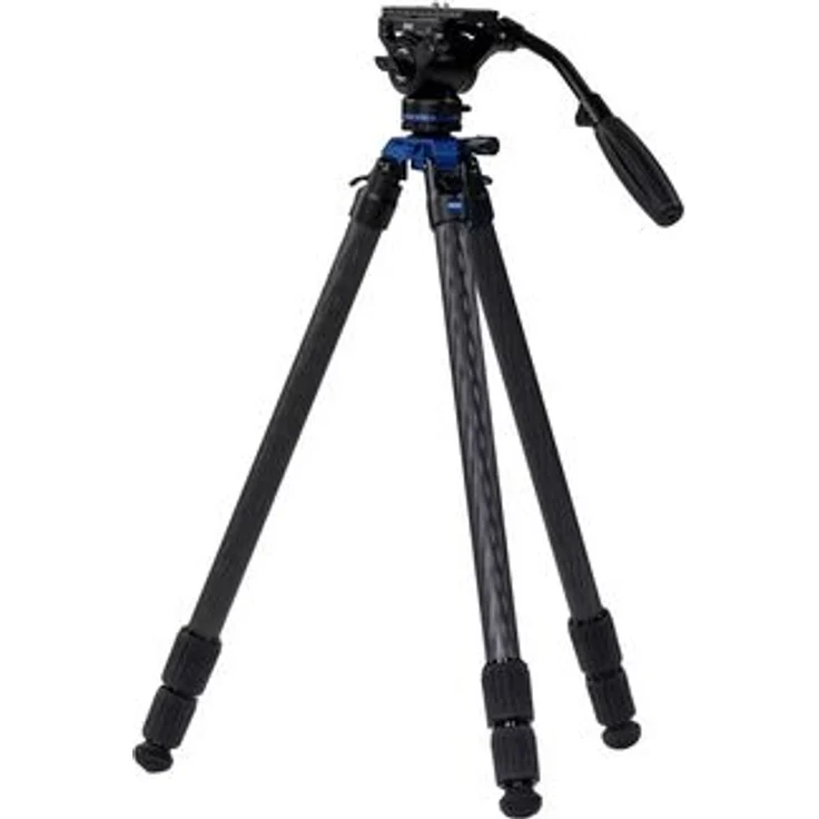 Zeiss Pro-Series Stativ-Kit Lightweight, 135,5 cm Höhe, 40 kg Traglast, Carbon, mit Fluid Kopf