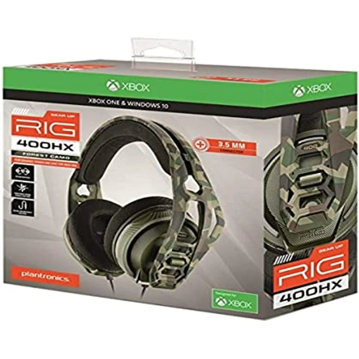 Nacon POLY 400HX Gaming Kopfhörer, Kabelgebunden, 40mm Treiber, Camouflage – Bild 1