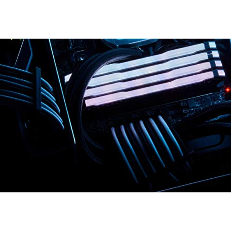 CORSAIR Premium Sleeved - SATA-Kabel - Serial ATA 150/300/600 - SATA (M) straight, latched bis SATA (M) rechtwinklig - 30cm - Rot (Packung mit 2) (CC-8900280) – Bild 8