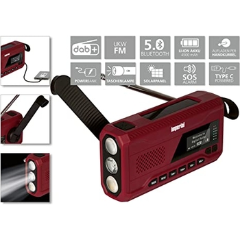 Produktbild von Solar Radio Alkia Notfallradio – Solar/Kurbelbetrieb, 4000 MAh Powerbank | Mit SOS-Alarm & Taschenlampe (Militärgrün) Powerbank Mit Solar