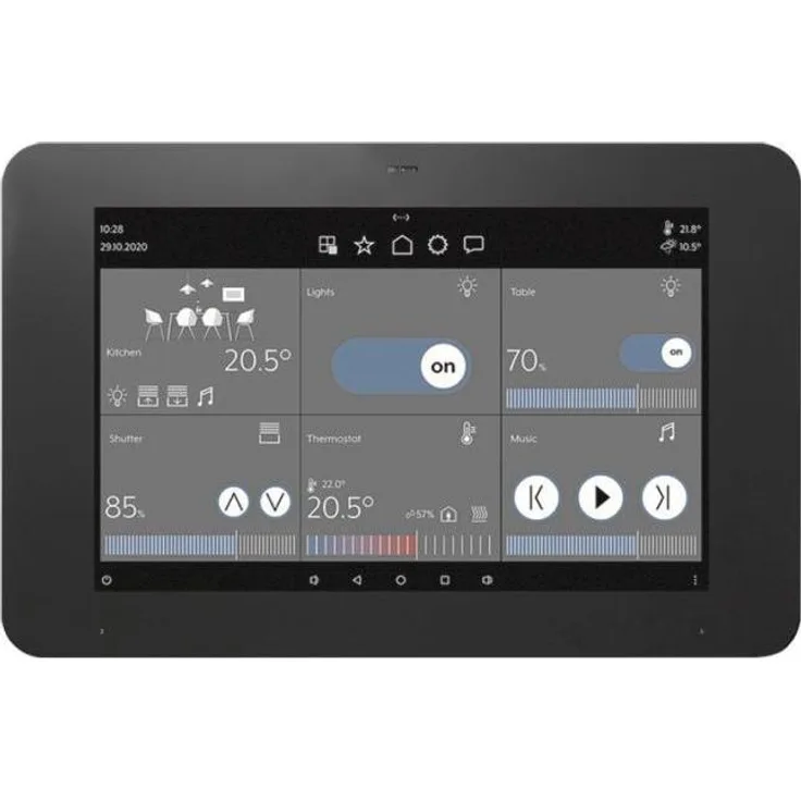 JUNG KNX Smart Panel 8 SP0081U, Smart Home Hub mit Touchdisplay zur KNX-Steuerung, Wandmontage