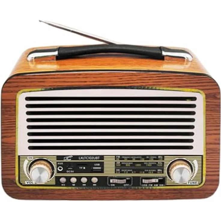 LTC LXLTC102UBT Retro-Radio Olza, tragbar mit Teleskopantenne und Bluetooth, braun – Bild 2