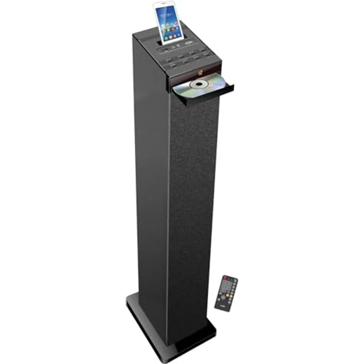 Inovalley CD Sound hp32cd BTH Tour Bluetooth schwarz - Standlautsprecher mit Bluetooth, Radio, USB/SD – Bild 2