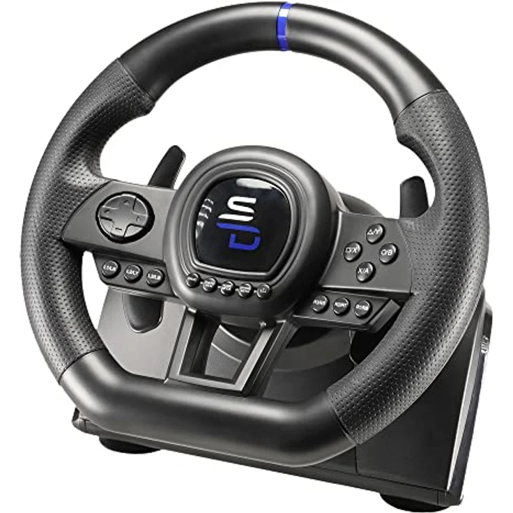 Subsonic Superdrive - Rennlenkrad SV650 Racing Wheel lenkräd mit Pedalen, Shift & Vibration - Xbox Series X/S, Switch, PS4, Xbox One, PC, PS3 (programmierbar für alle Spiele) – Bild 3