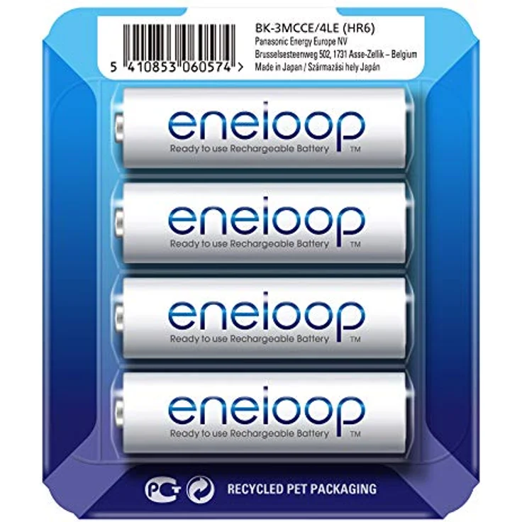 Panasonic eneloop, Ready-to-Use Ni-MH Akku, AA Mignon, 4er Pack, inkl. Storage Case, min. 1900 mAh, 2100 Ladezyklen, starke Leistung und geringe Selbstentladung, wiederaufladbare Akku Batterie – Bild 2