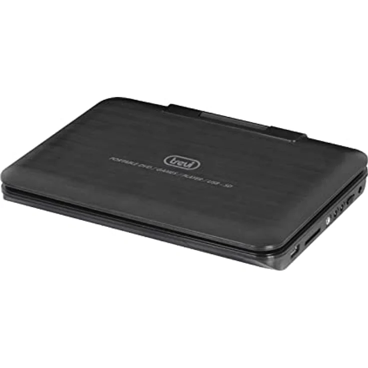 Trevi PDX1409, Tragbarer DVD-Player mit 9 Zoll LCD-Display, Schwarz, USB/SD-Eingang, integrierte Lautsprecher, Fernbedienung – Bild 2