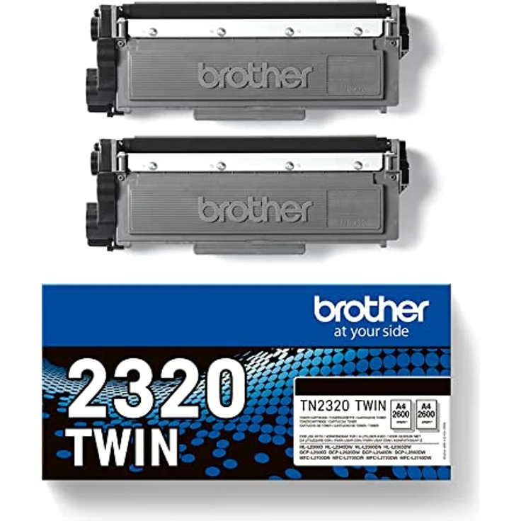 Brother TN-2320TWIN, Tonerpatrone schwarz im 2er-Set, Druckleistung ca. 2x 2.600 Seiten – Bild 3