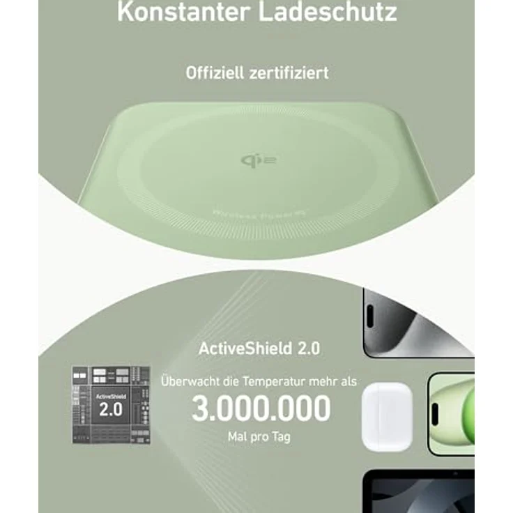 Anker MagGo Power Bank, Qi2-zertifiziertes 15W schnelles MagSafe-kompatibles mobiles Ladegerät, 10.000mAh Akku, Smartes Display & klappbarer Ständer, Für iPhone 15/14/13/12, Inkl. USB-C Kabel – Bild 6