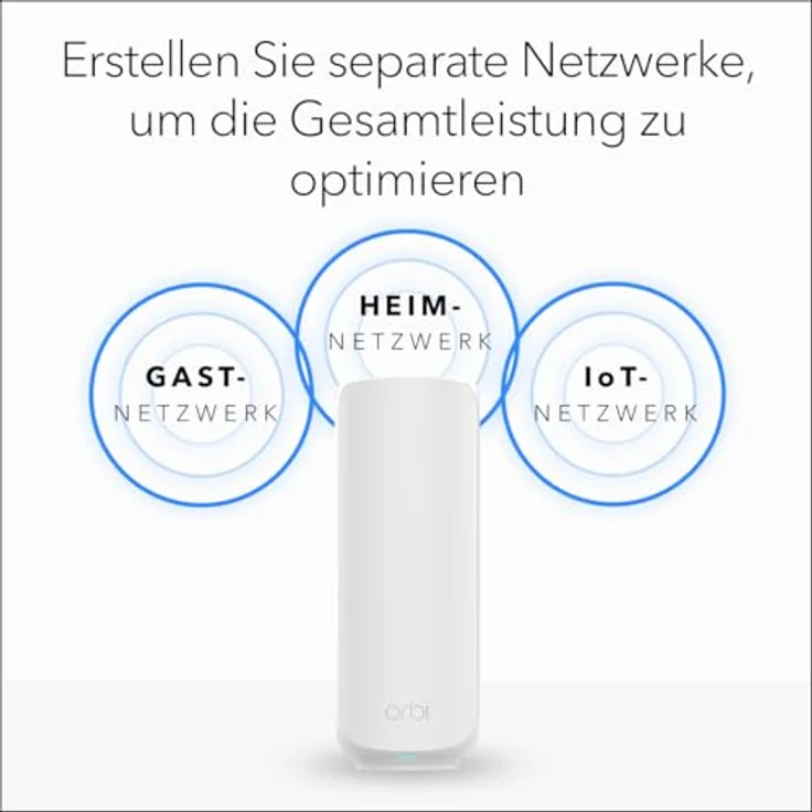 Netgear ORBI3 DB WIFI7 3PK BNDL, Mesh Router mit bis zu 3600 Mbit/s, Weiß, WLAN-Standard IEEE 802.11be, Sicherheits- und Datenschutztools, 360 m² Abdeckung – Bild 7