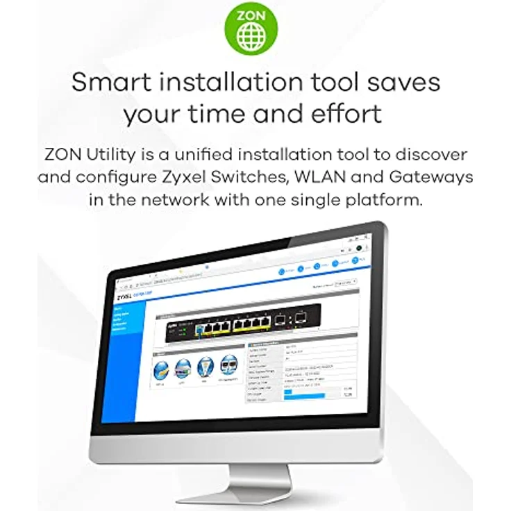 ZyXEL Smart Switch 8x GbE GS1900-8HP V3 L2 PoE 70Watt – Bild 6