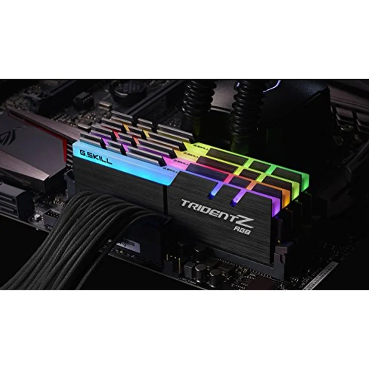 G.SKILL F4-3000C16D-16GTZR 16 GB (8 GB x 2) Trident Z R GB-Serie DDR4 3000 MHz PC4-24000 CL16 Zweikanal-Speichersatz - Schwarz mit voller Länge RGB LED-Lichtleiste – Bild 4