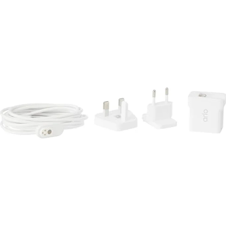 Arlo Zubehör, Magnetisches Ladekabel, geeignet für den Innenbereich, offiziell, nur mit kabelloser Arlo Ultra und Pro3 Überwachungskamera kompatibel, 244cm, VMA5000C, weiß – Bild 2
