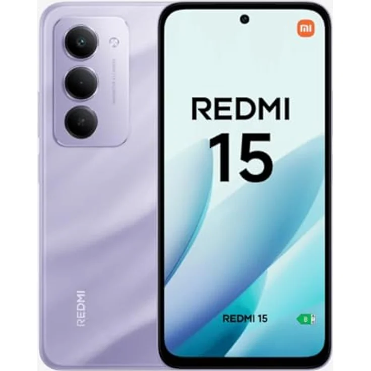 XIAOMI Redmi 15, Smartphone mit 8GB RAM, 256GB Speicher, 6,9" 120Hz Display, Snapdragon® 685, 50MP Kamera, 7000mAh, Violett, ohne Ladegeräte – Bild 1