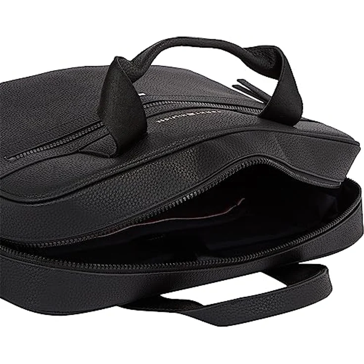 Tommy Hilfiger Herren Laptoptasche Essential PU Computer Bag 14 Zoll, Schwarz (Black), Einheitsgröße – Bild 3