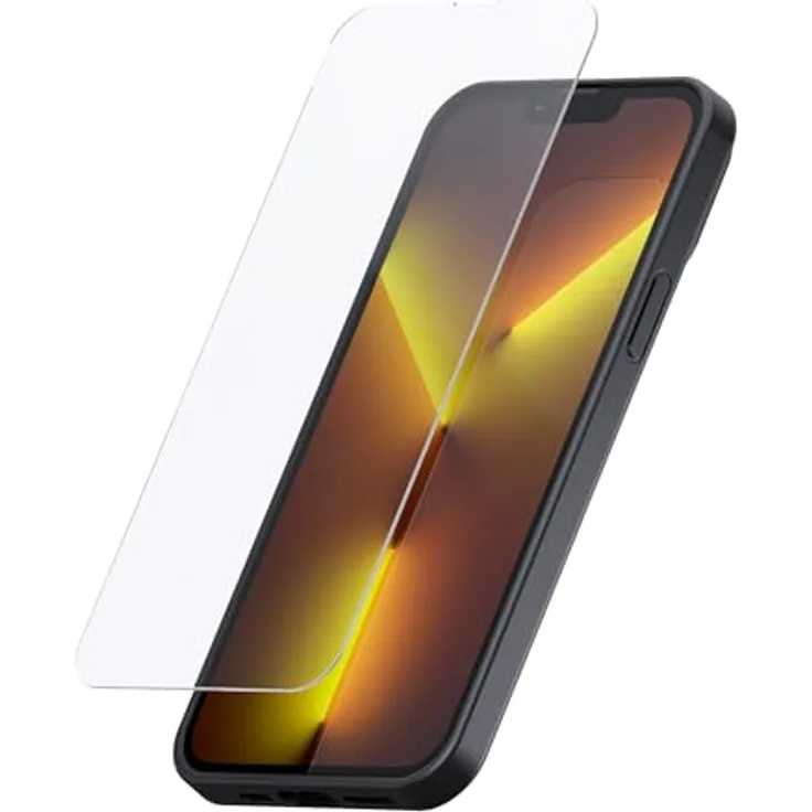 SP CONNECT Glass Screen Protector für iPhone 14/13, robust und kratzfest, inkl. Mikrofasertuch und Reinigungsset