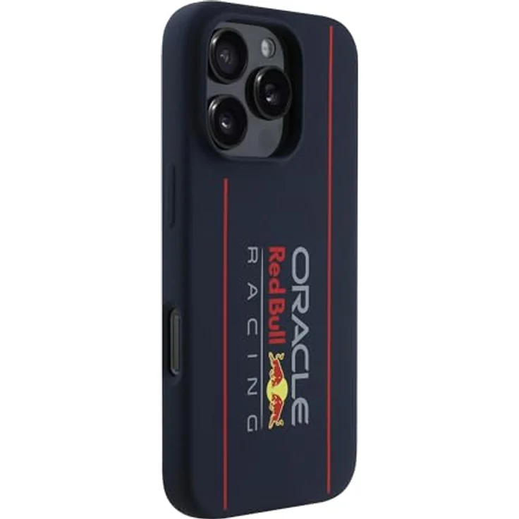 CG MOBILE Red Bull RBHMP16X24SIOLRV Hülle für iPhone 16 Pro Max 6.9 Zoll, Marineblau, Silikon, kompatibel mit MagSafe, vertikale Hardcase-Konstruktion – Bild 2