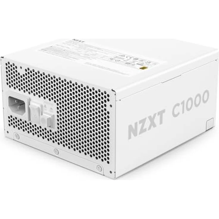 NZXT C1000 Gold ATX 3.1 - Vollständig modulares, geräuscharmes PC-Gaming-Netzteil - 1000 Watt - 80 PLUS Gold - Zero Fan-Modus - Weiß – Bild 2